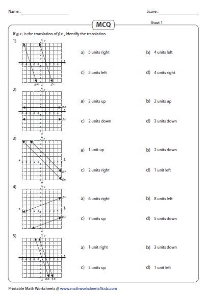 Graph each equationnby transformation. . Transformation of linear functions worksheet kuta